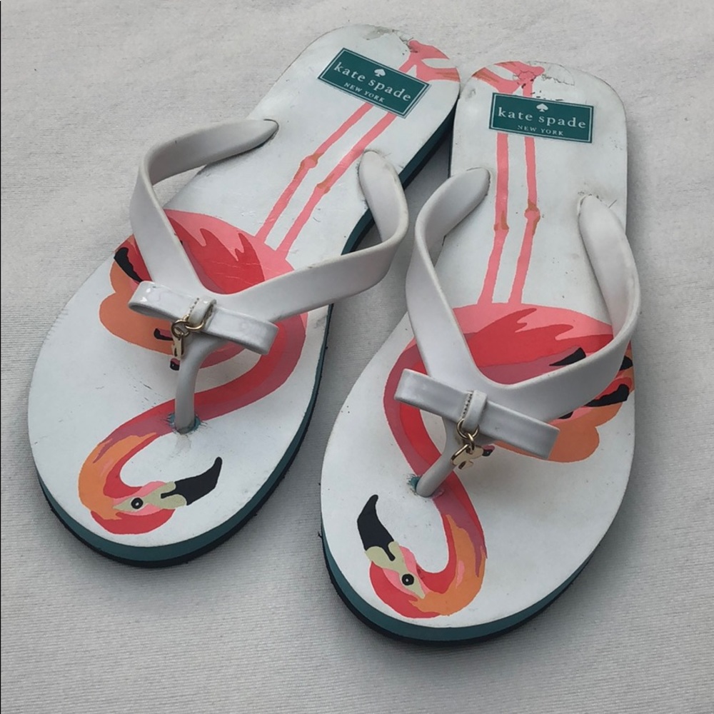 Kate Spade White Sandal Flip Flops Size 9